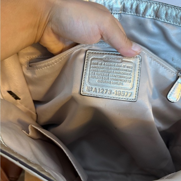 Coach Audrey Sequin Sun Starfish Cinched Tote Bag - Picture 8 of 10